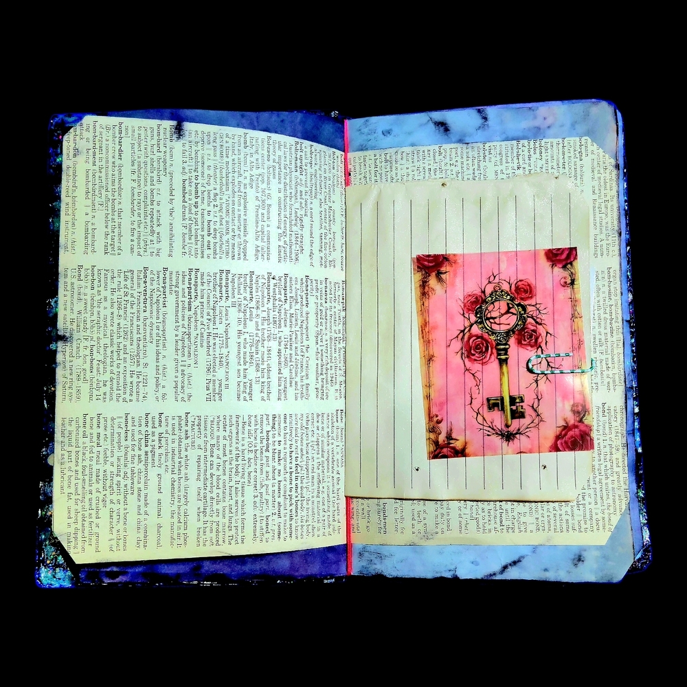 Grateful Dead Music Inspired Junk Journal Handmade Vintage Creative Notebook - Picture 4 of 13